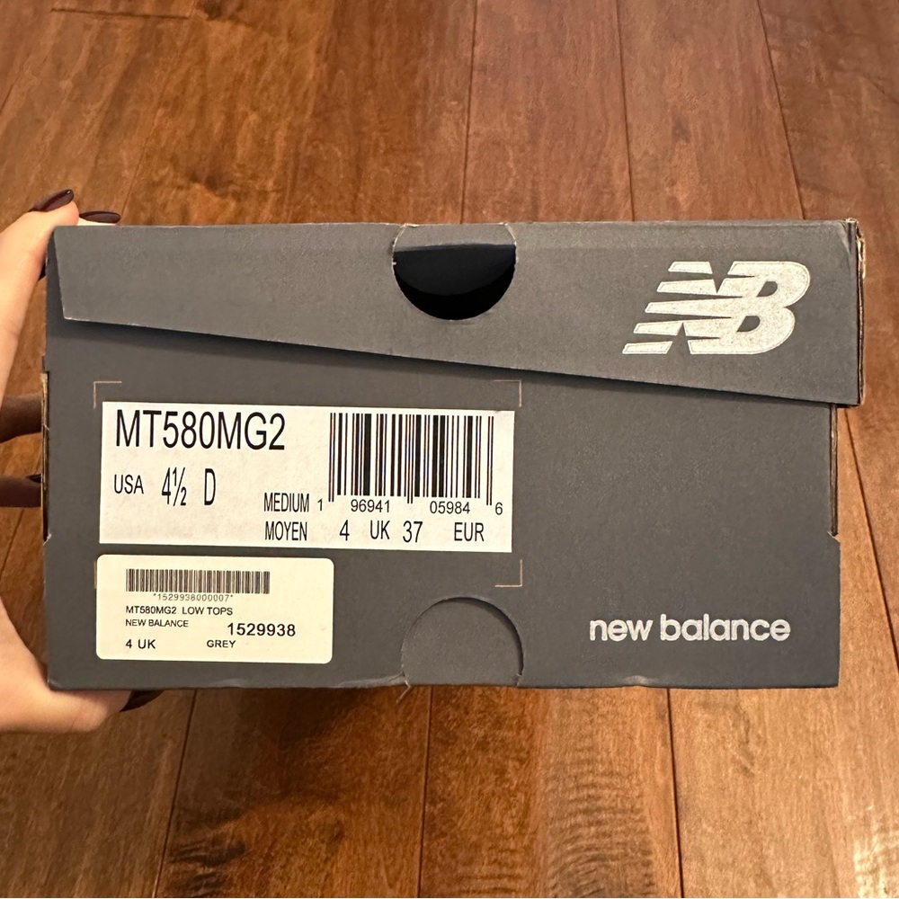 New Balance Gray 580 Mesh Suede Sneakers Sz 6 - Picture 16 of 16